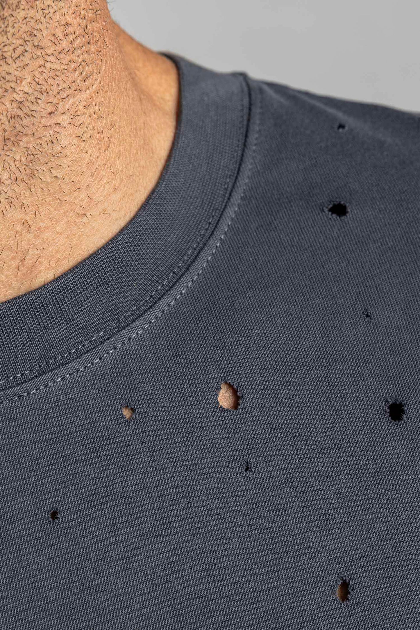 UPCYCLING Distressed T-Shirt Oversized