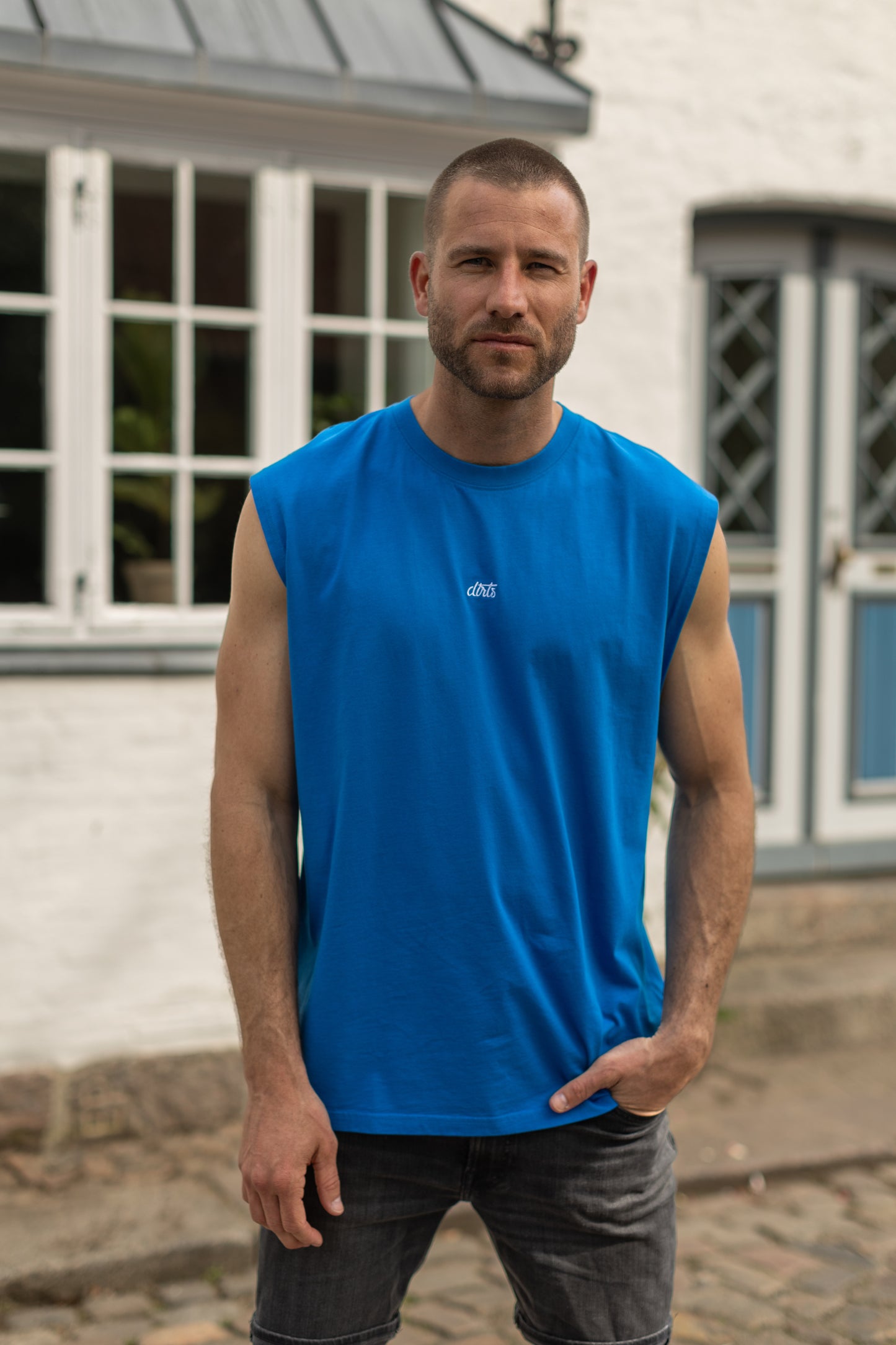 Logo Tank Top, Fancy Blue