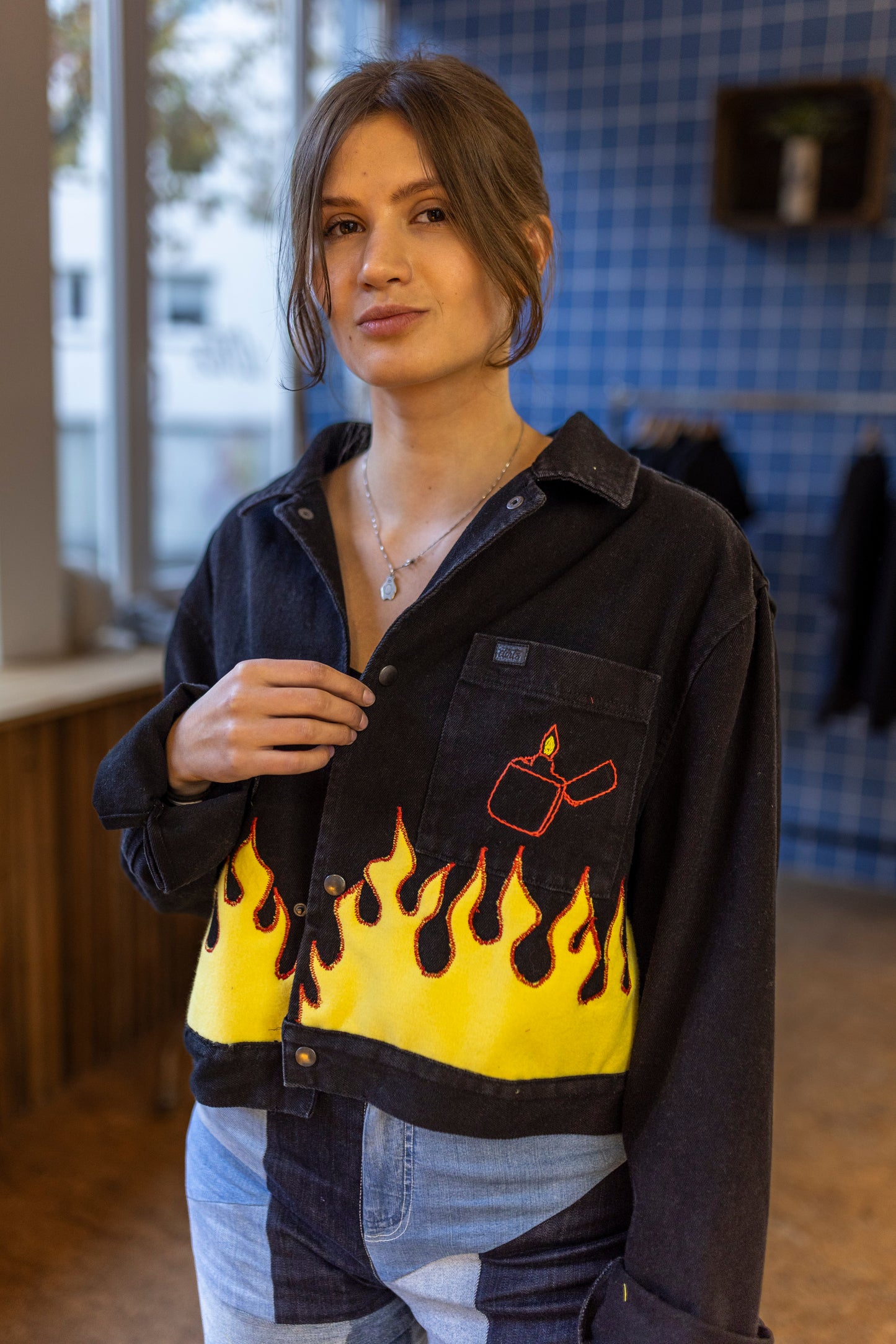 LADIES FLAMES Upcycling Jacket