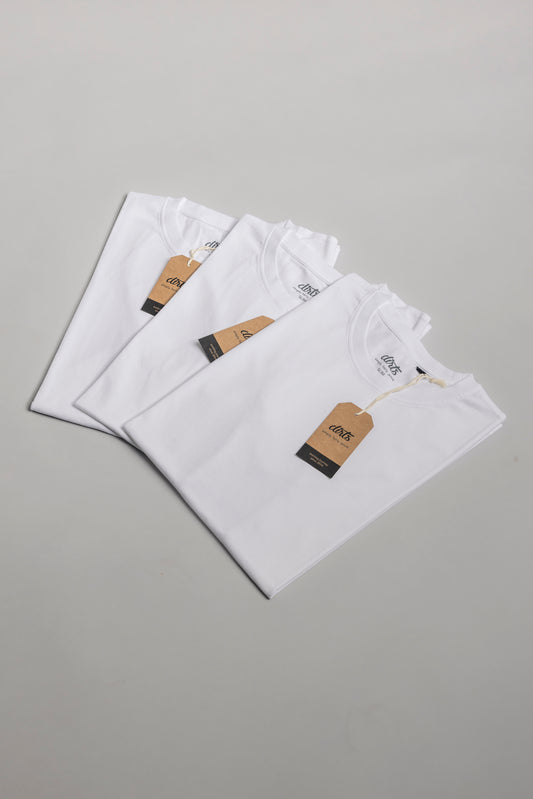3er-Pack Premium Blank T-Shirt SLIM 2.0, White