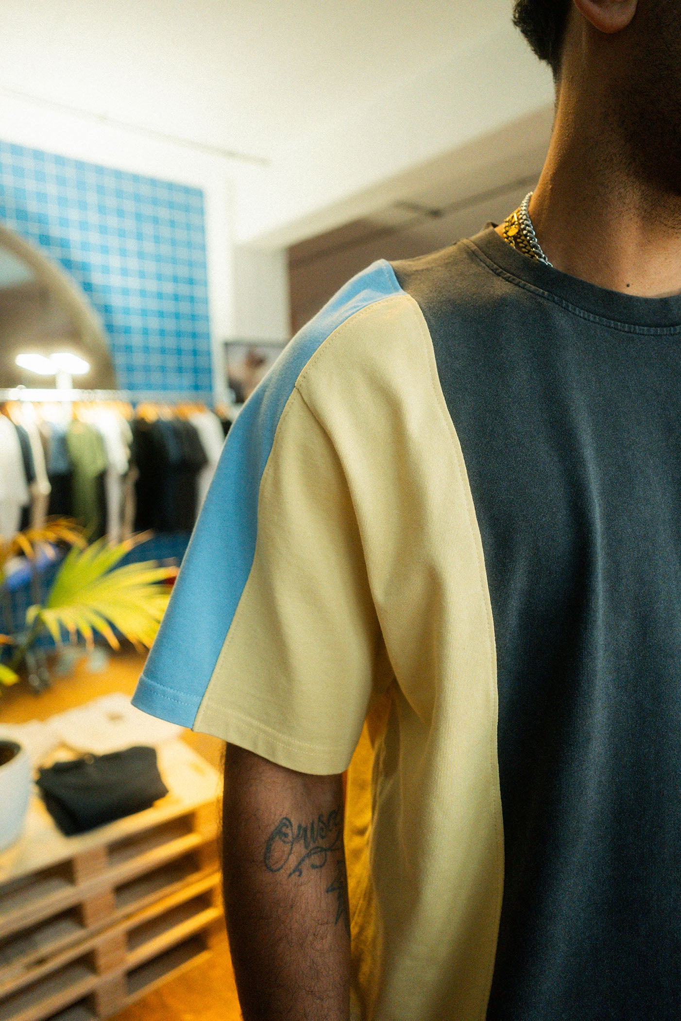 UPCYCLING T-Shirt Oversized Tricolored