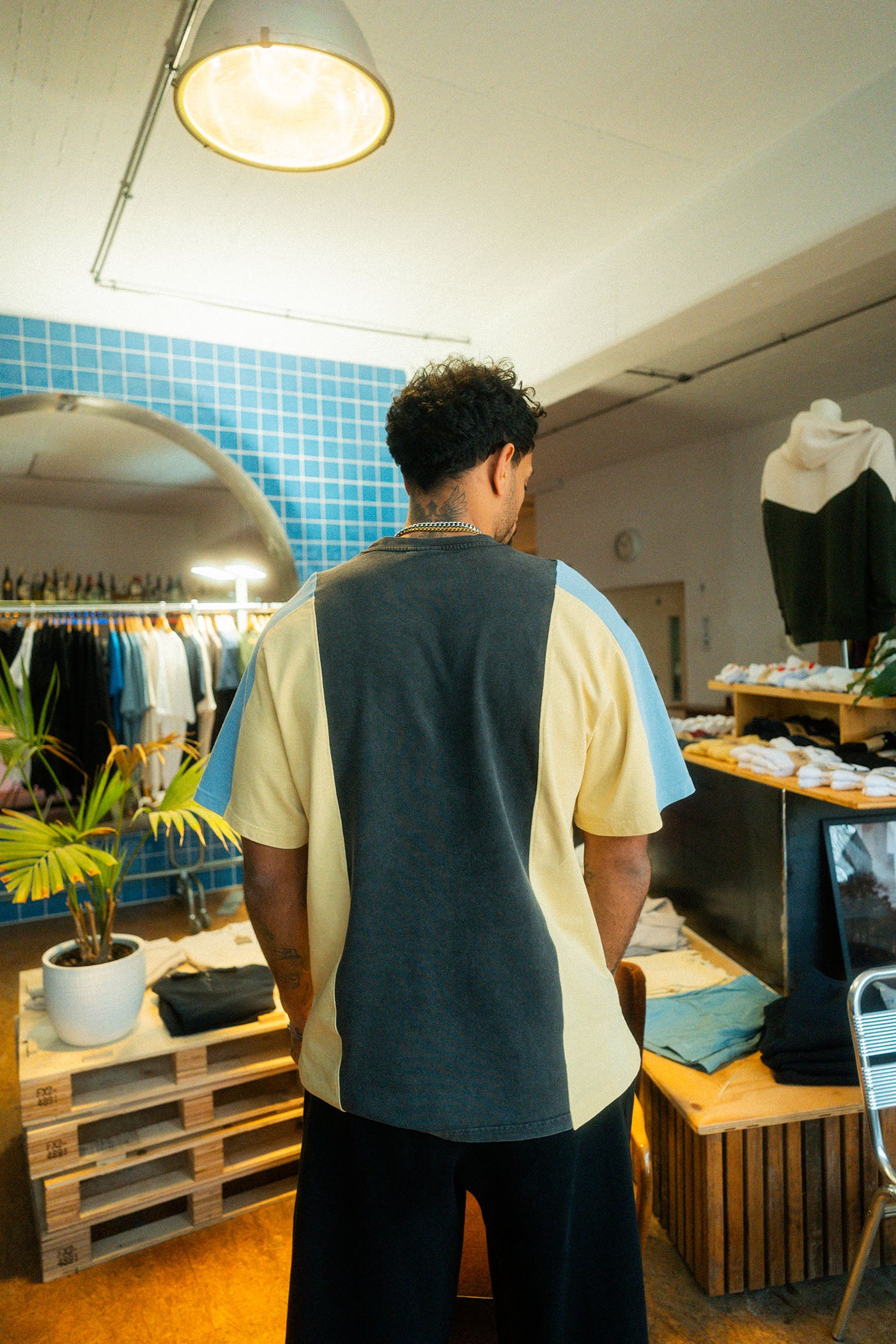 UPCYCLING T-Shirt Oversized Tricolored