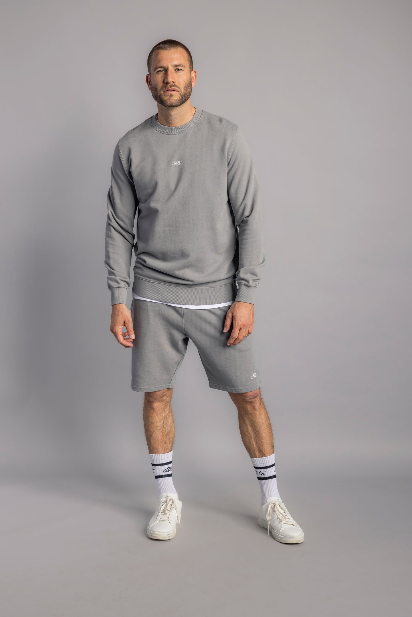 Sweatshorts Unisex, Silver Dust