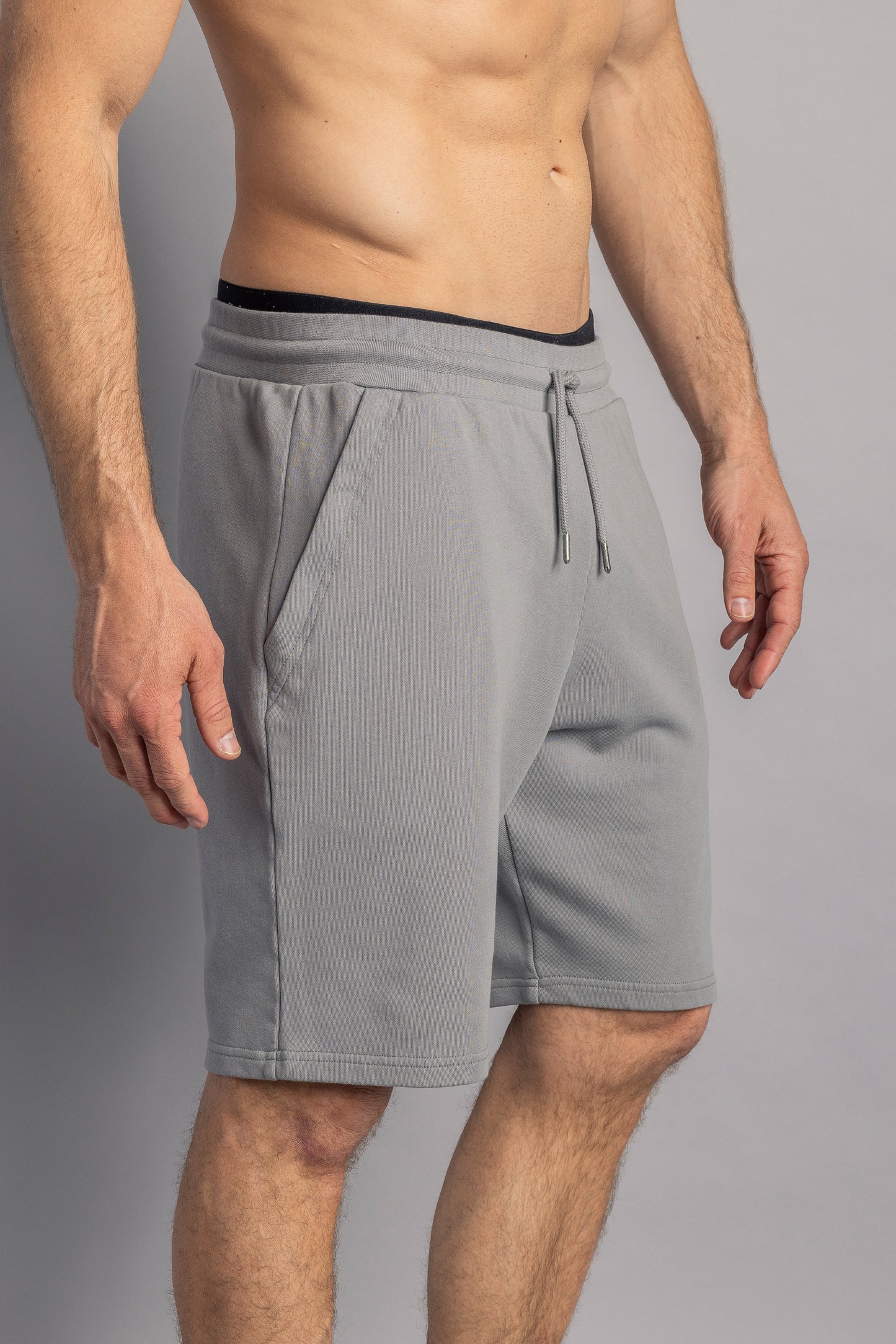 Sweatshorts Unisex, Silver Dust