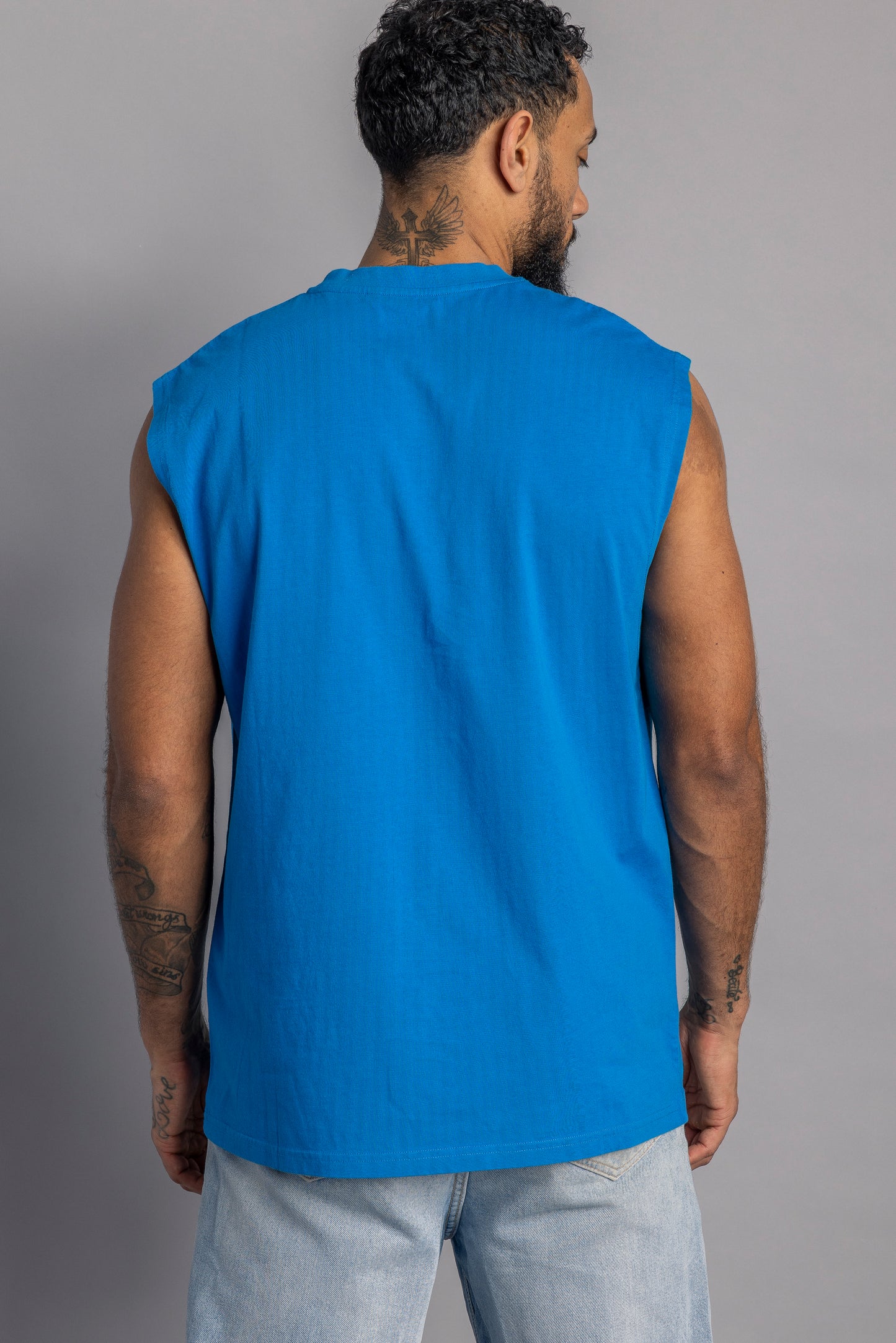 Logo Tank Top, Fancy Blue