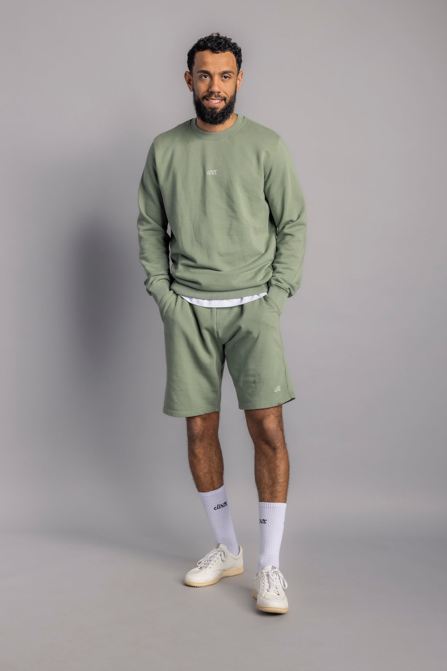Sweatshorts Unisex, Leek Green