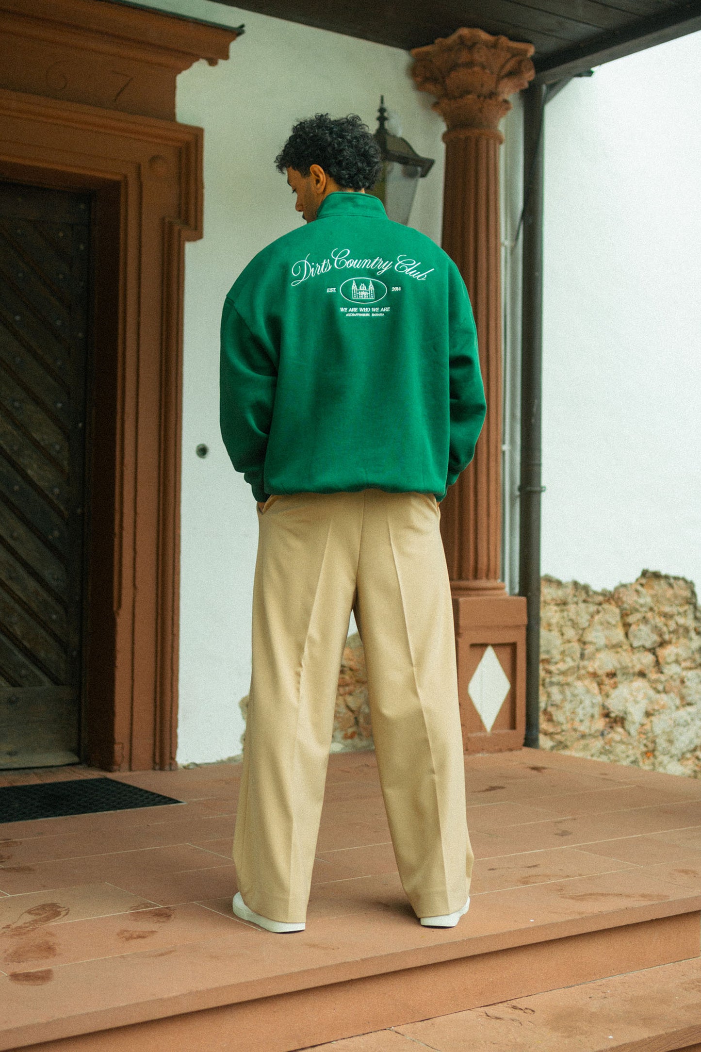 Oversized Quarter Zip Sweater