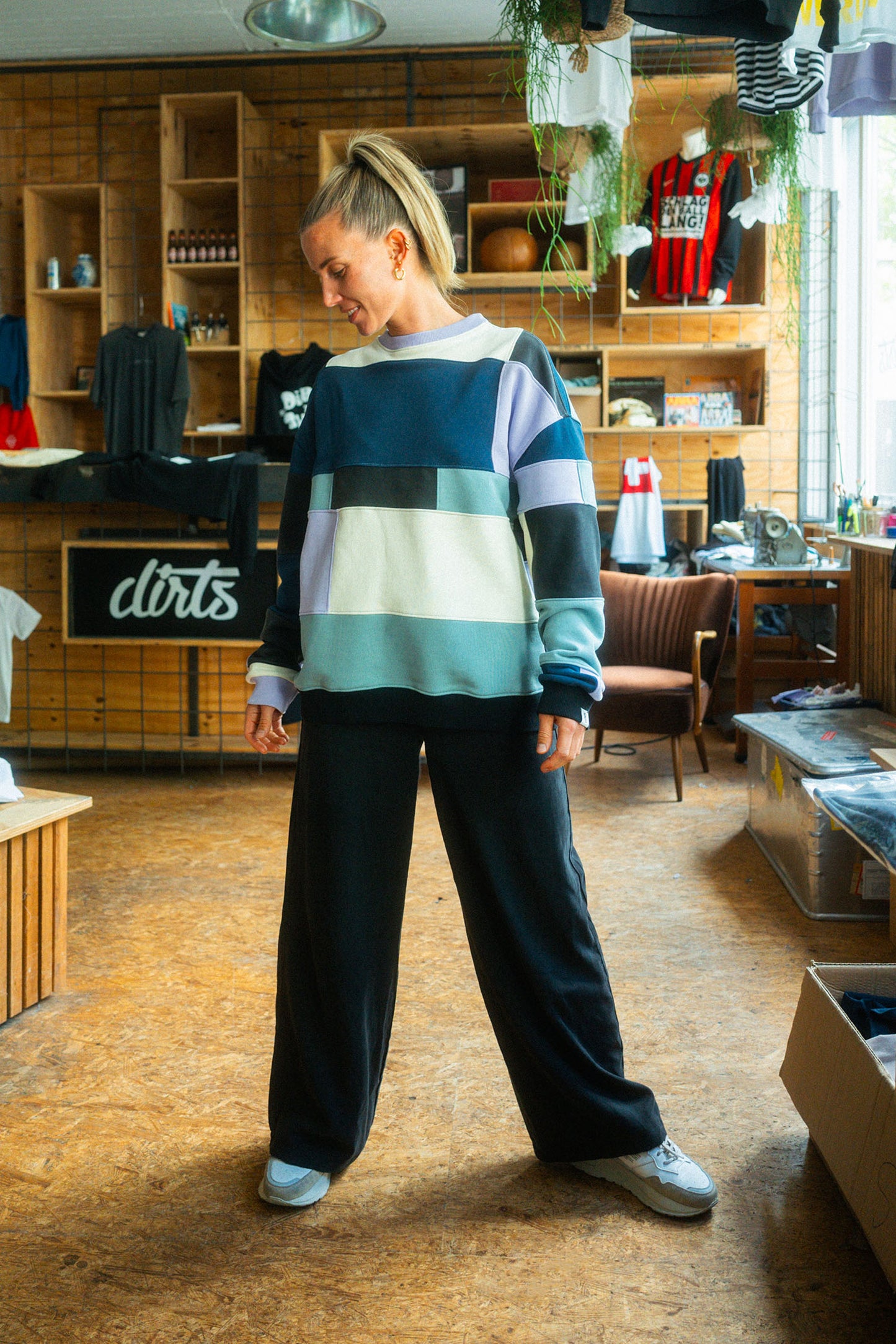 UPCYCLING Patchwork Crewneck Unisex