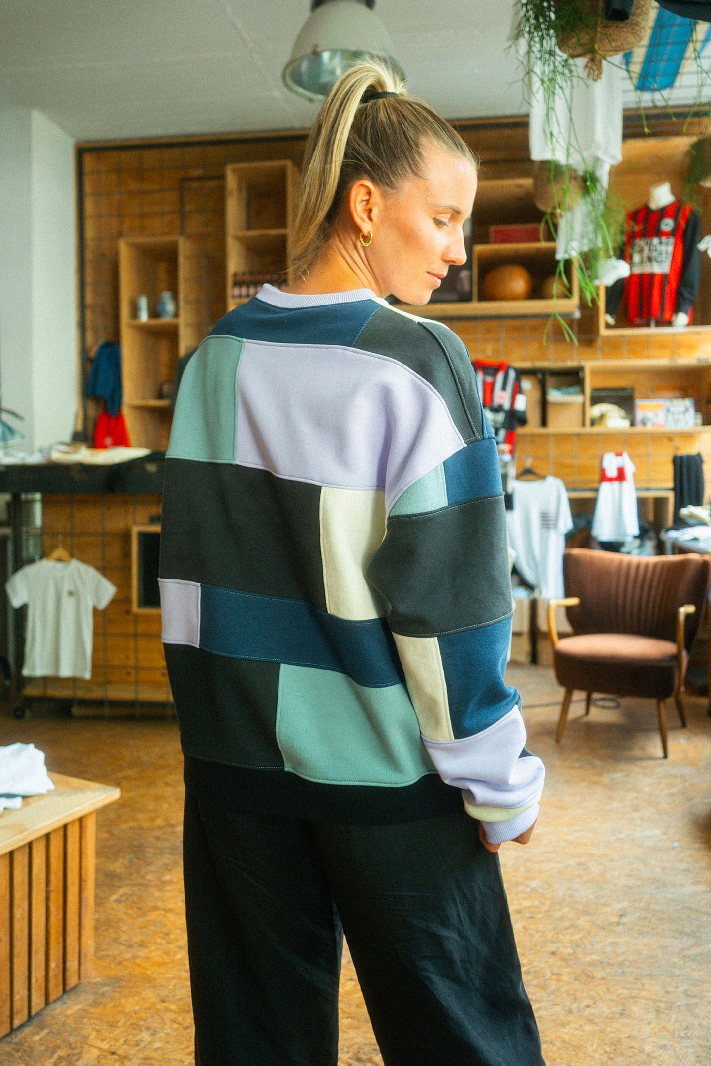UPCYCLING Patchwork Crewneck Unisex