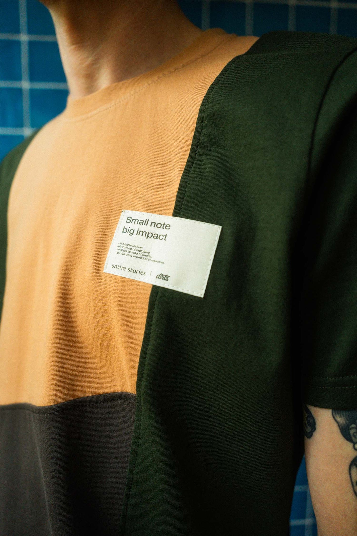 Upcycling Green River T-Shirt Size M