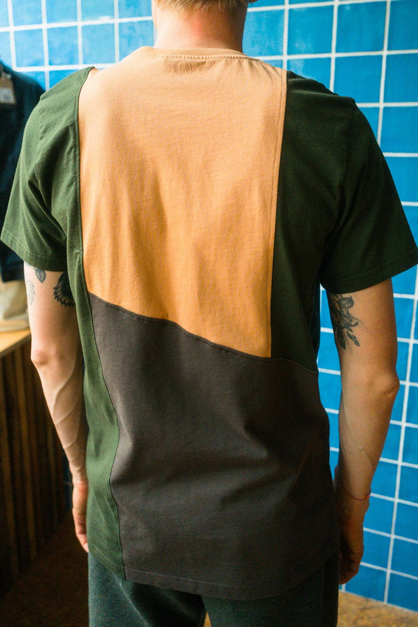 Upcycling Green River T-Shirt Size M