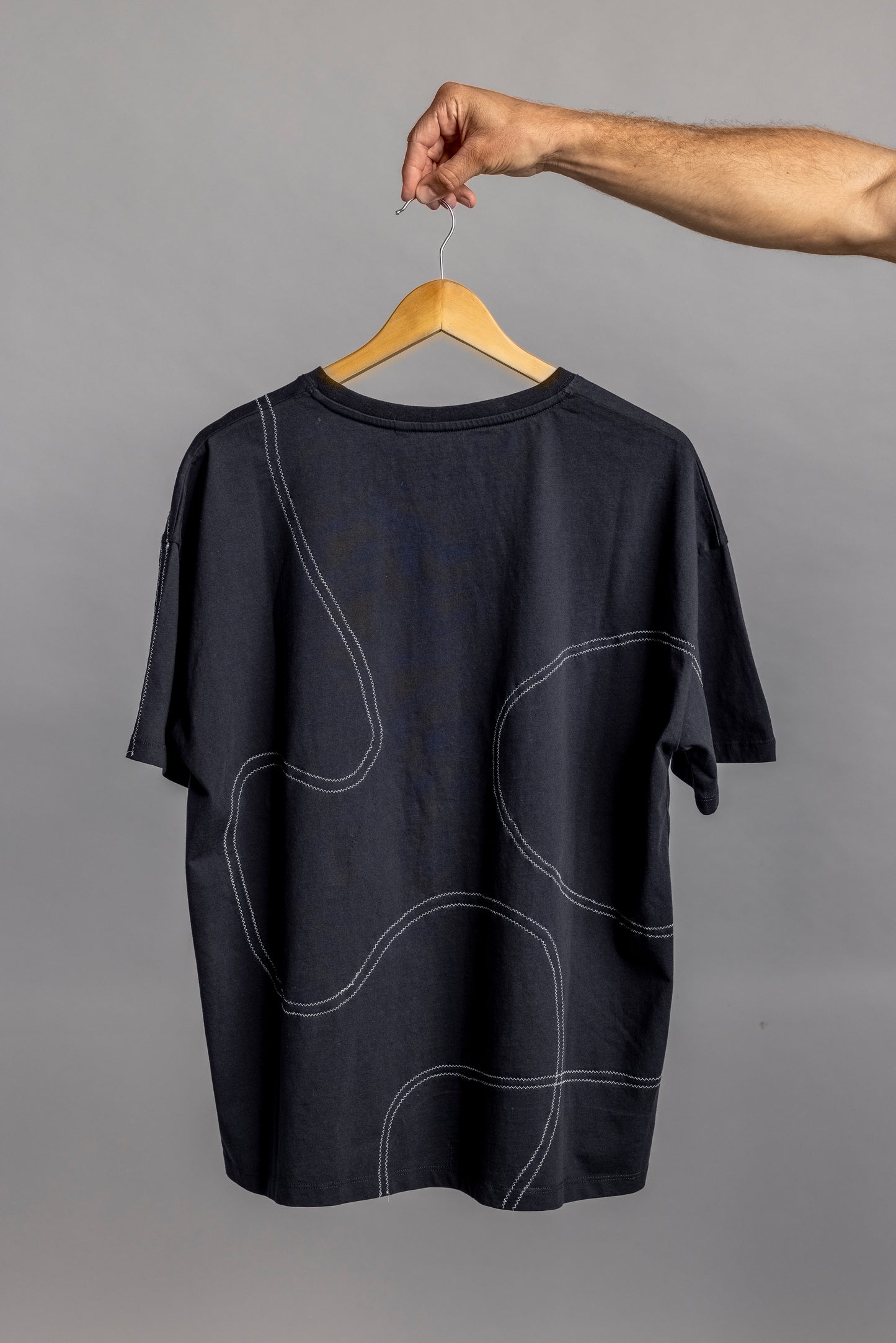 Upcycling unique T-shirt ladies size. S
