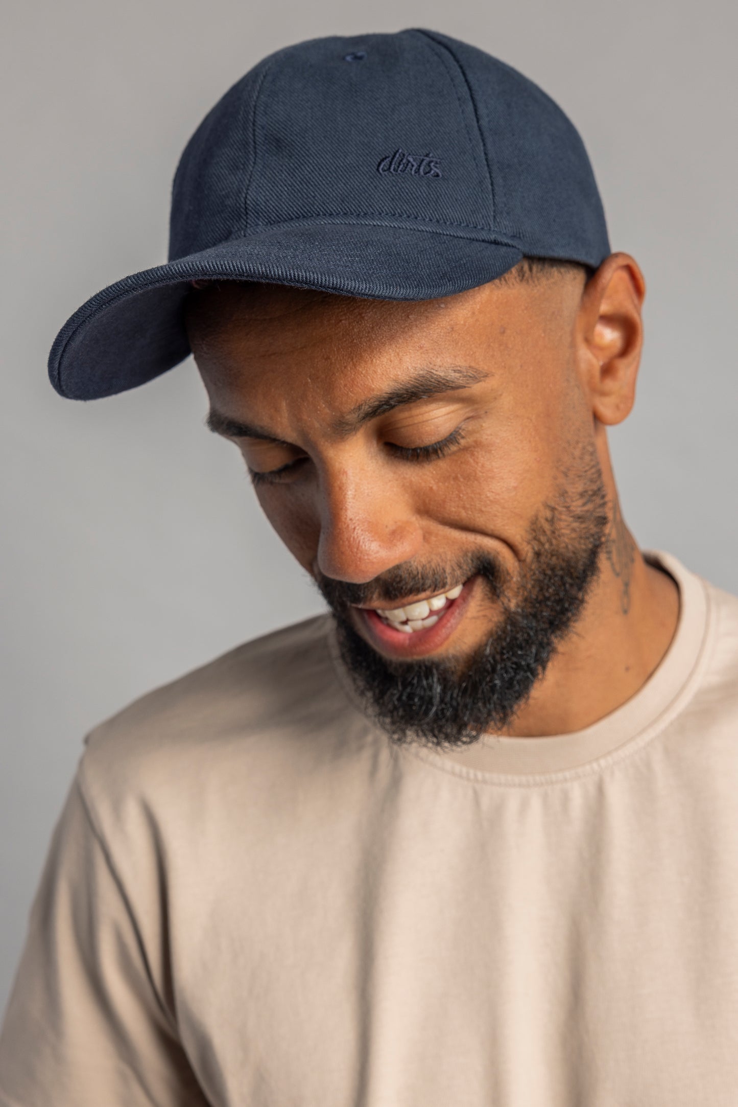 Denim Basecap Unwashed, Saphir