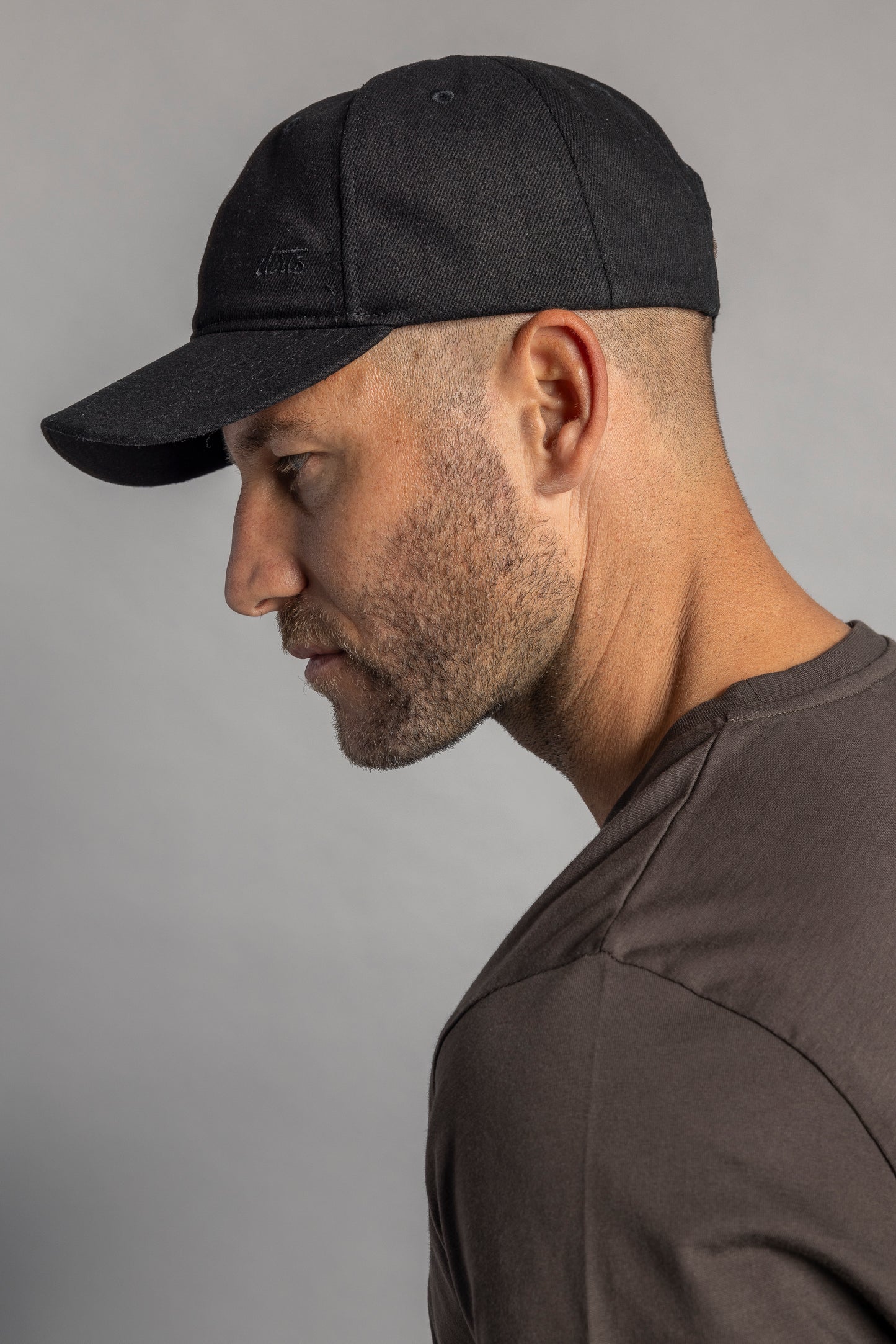 Denim Basecap Unwashed, Black