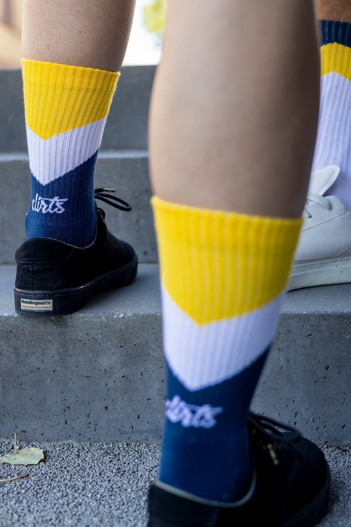 ZIG ZAG Socks, Blau/Weiß/Gelb
