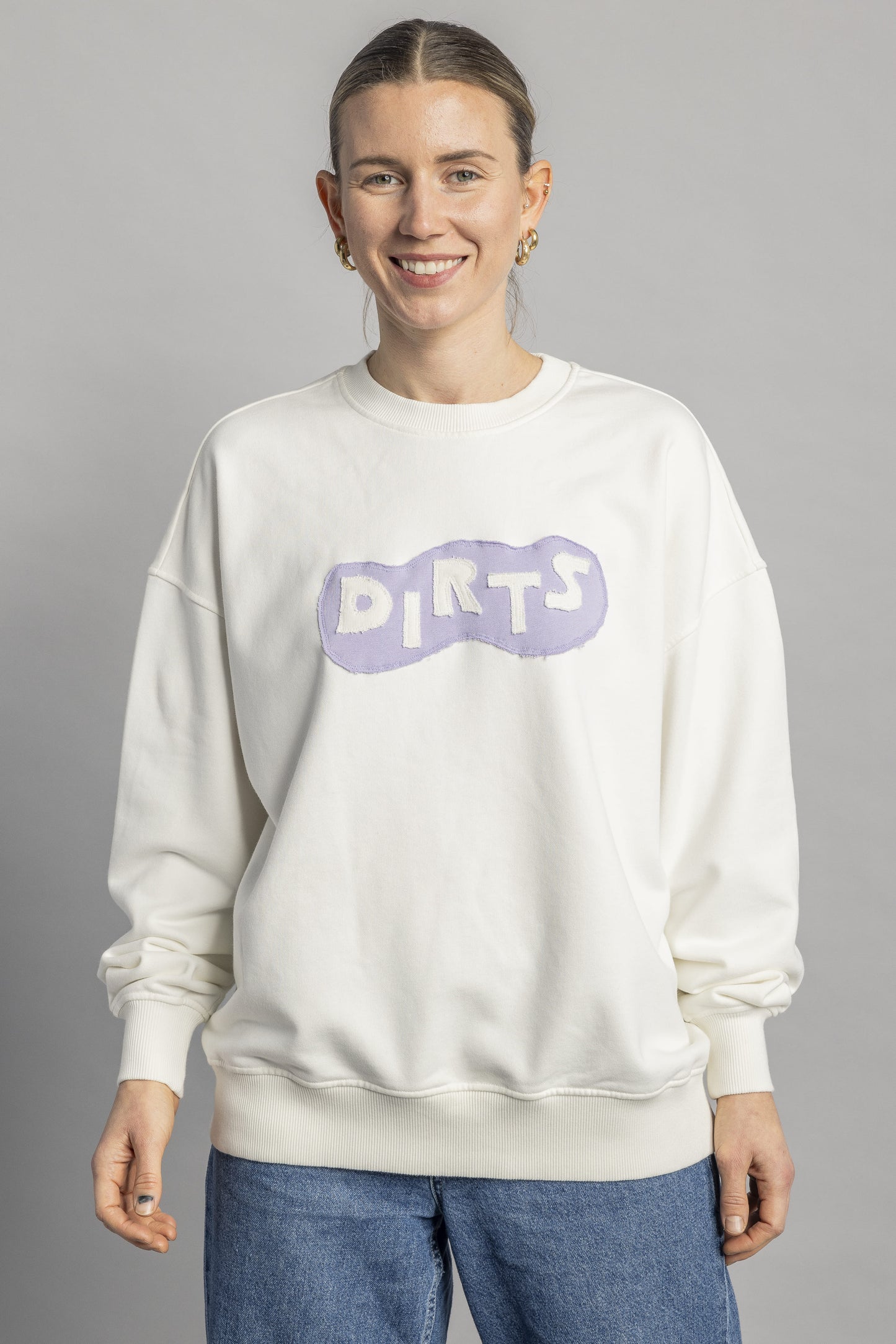 UPCYCLING Oversized Logo Crewneck, one size fits most