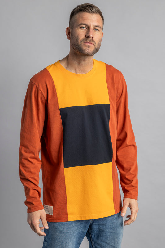 UPCYCLING Colorblock Longsleeve, XL