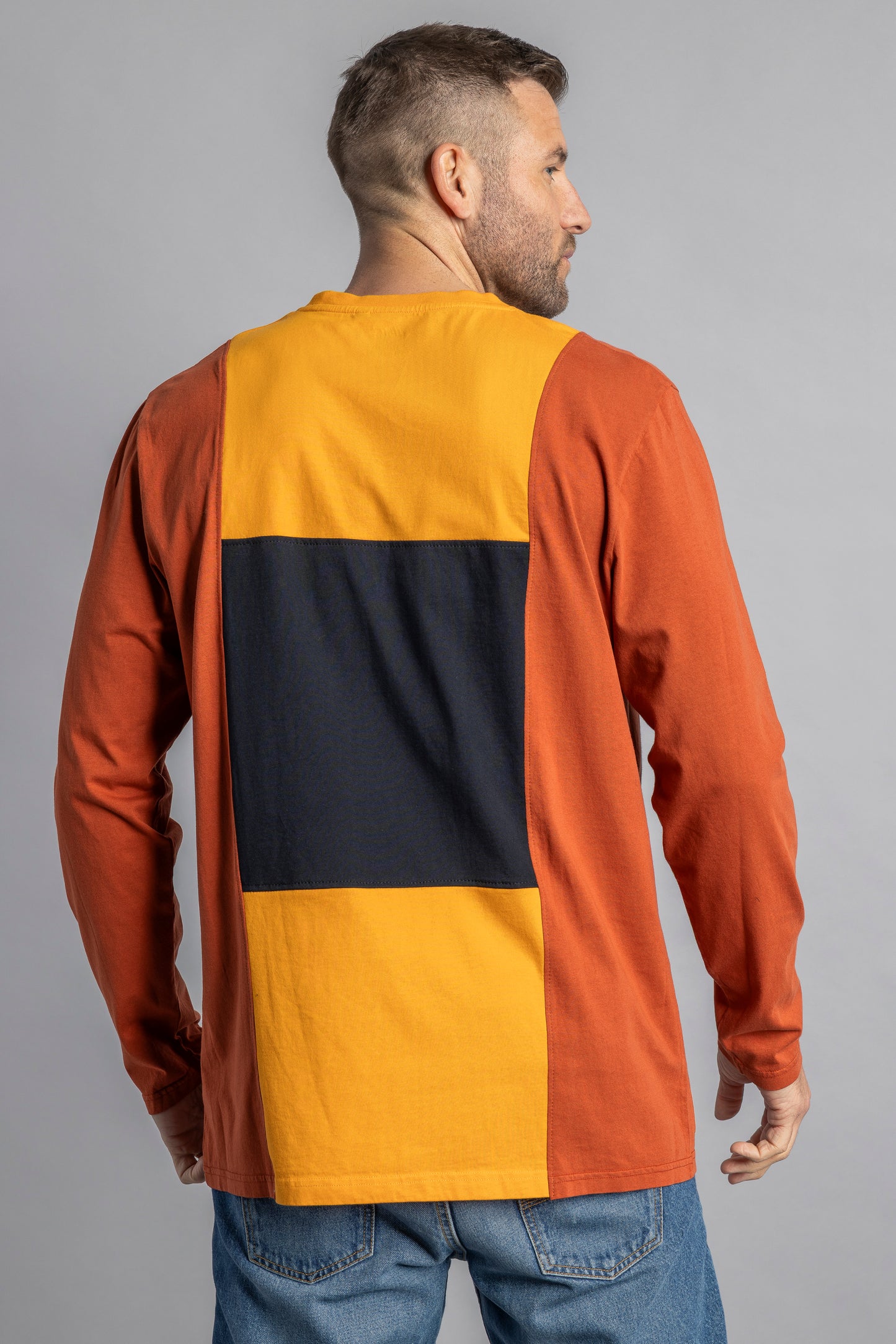 UPCYCLING Colorblock Longsleeve, XL