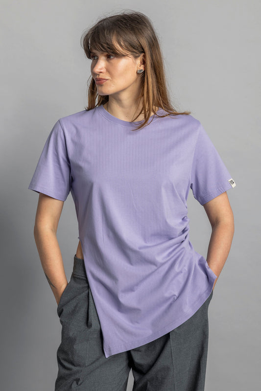 UPCYCLING Asymmetrical T-Shirt Lavender