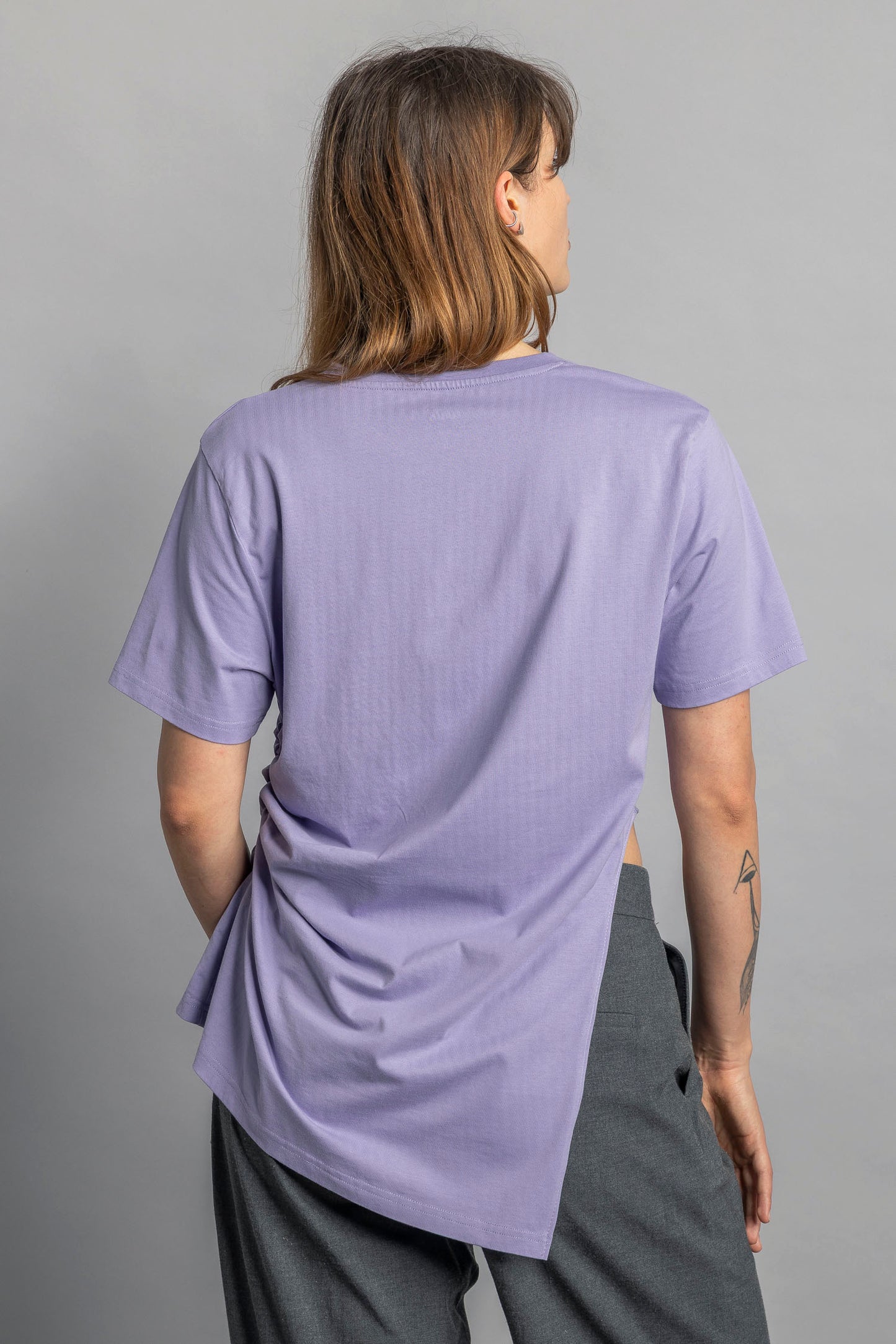 UPCYCLING Asymmetrical T-Shirt Lavender