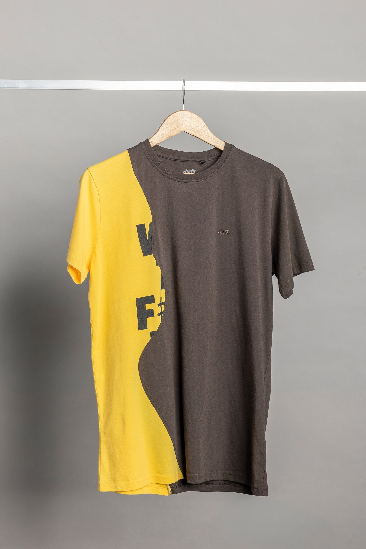 UPCYCLING T-Shirt Yellow & Chestnut, M