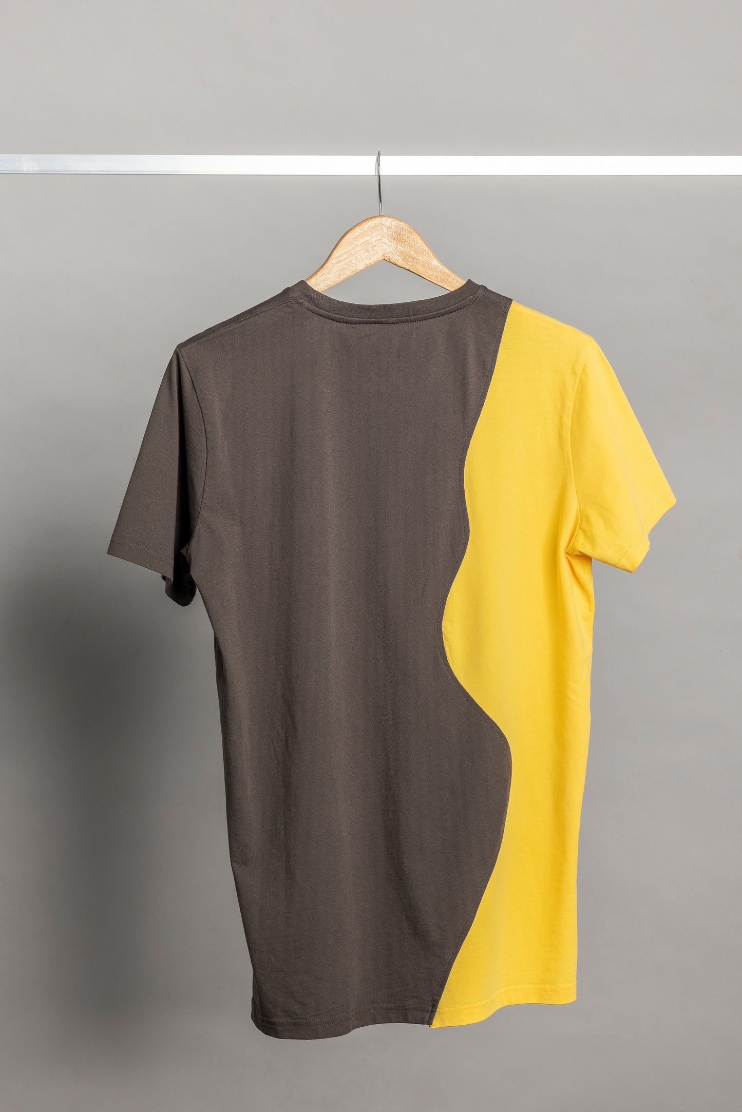 UPCYCLING T-Shirt Yellow & Chestnut, M
