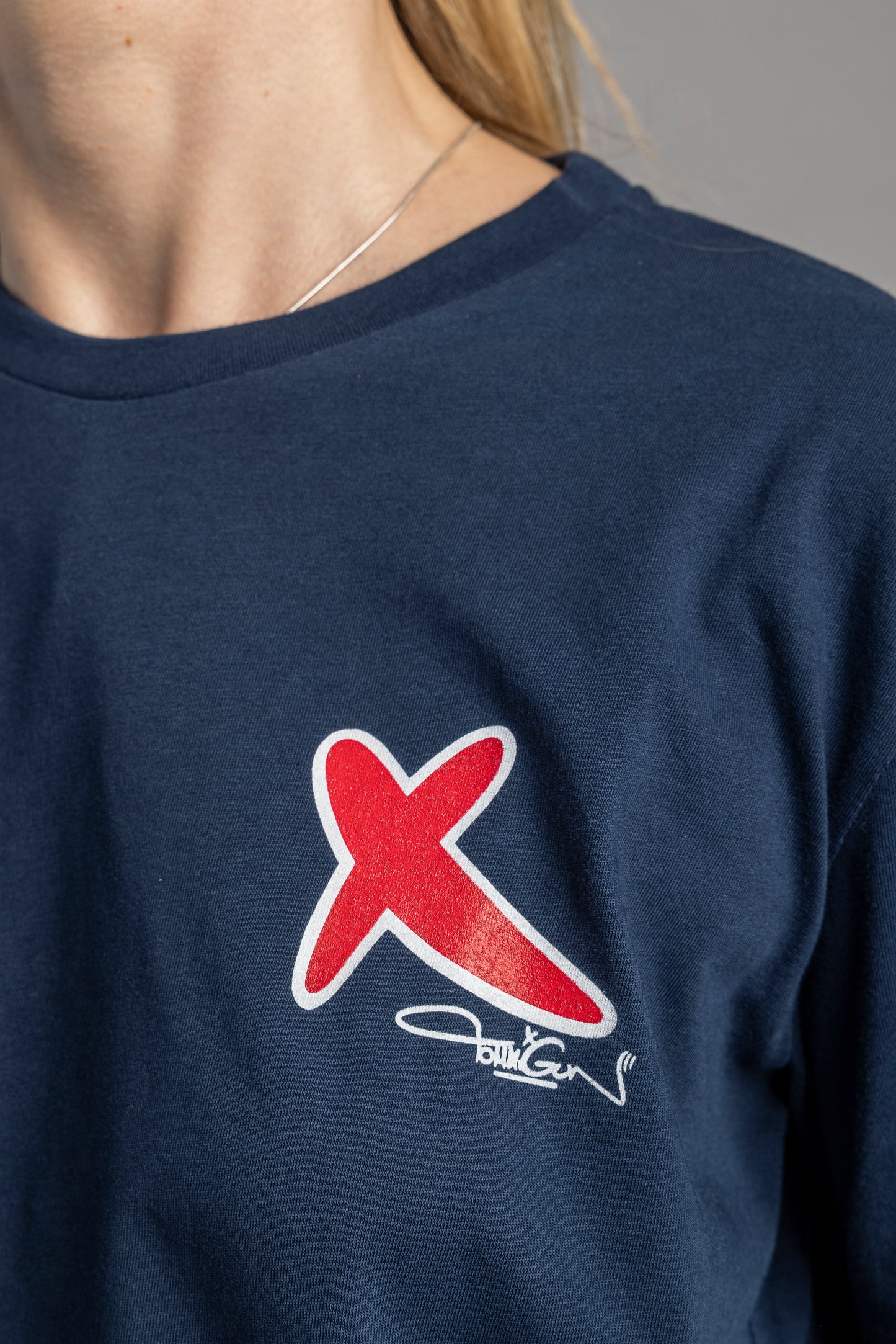 UPCYCLING Logo Tag Cropped T-Shirt, S