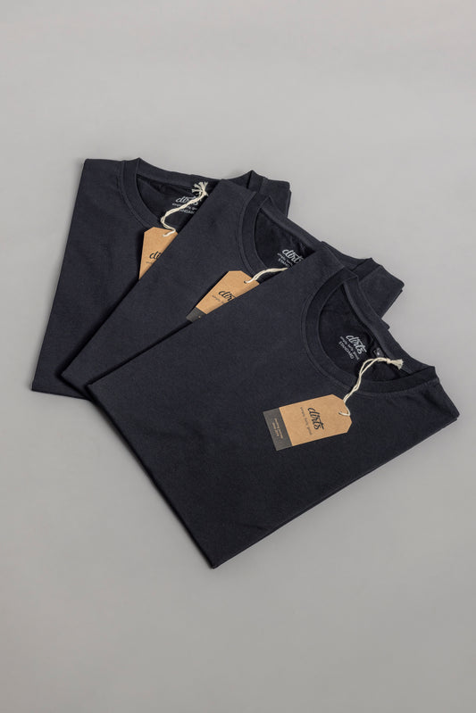 3er-Pack Premium Blank T-Shirt STANDARD, Black