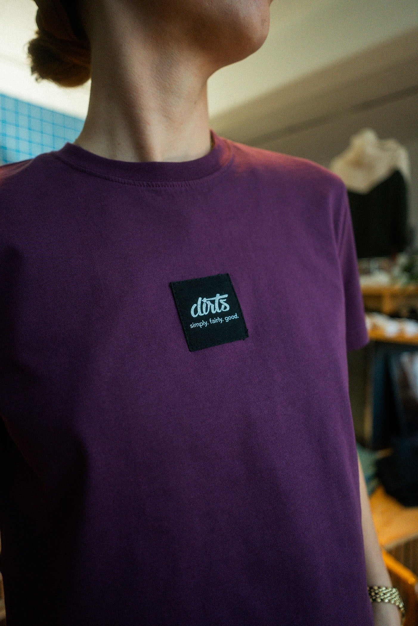 UPCYCLING Cropped Logo T-Shirt