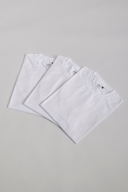 3-Pack Heavy Cotton T-Shirt OVERSIZED White