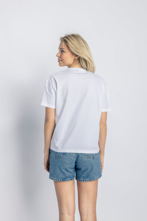 SGE X DIRTS Pocket T-Shirt Ladies, Weiß
