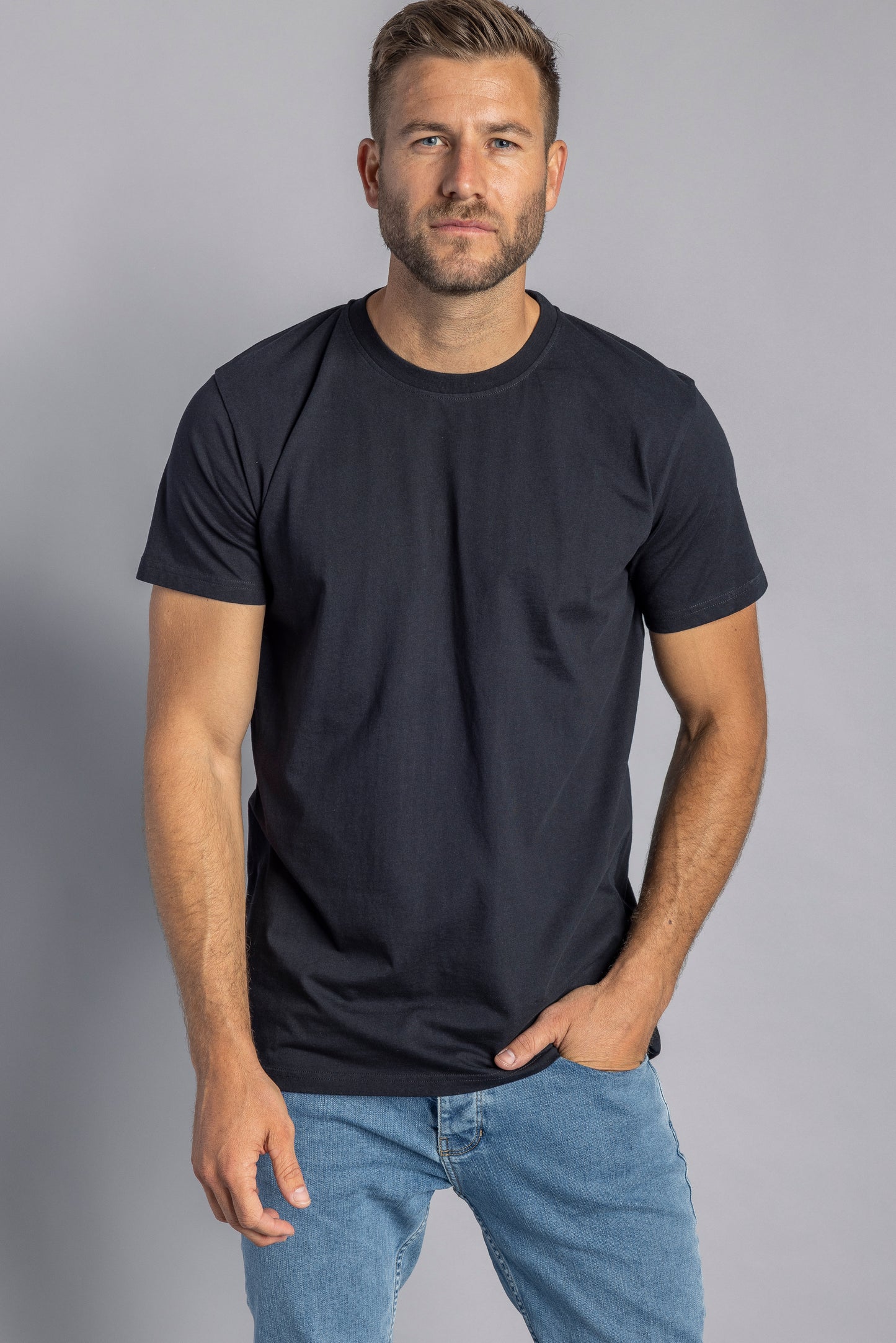 3-Pack Premium Blank T-Shirt SLIM, Black
