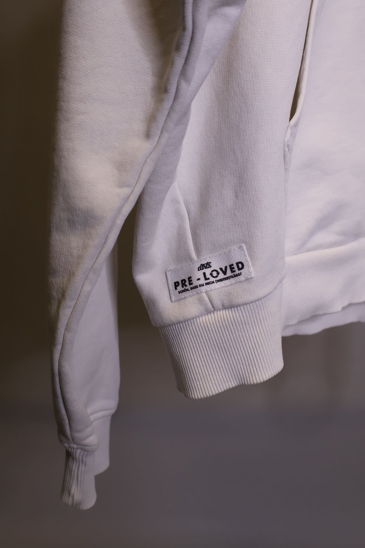 PRE-LOVED Womens Oversized Blank Hoodie, XS