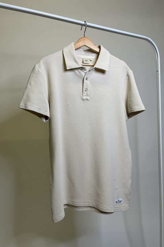 PRE-LOVED Waffle Piqué Polo Shirt, L