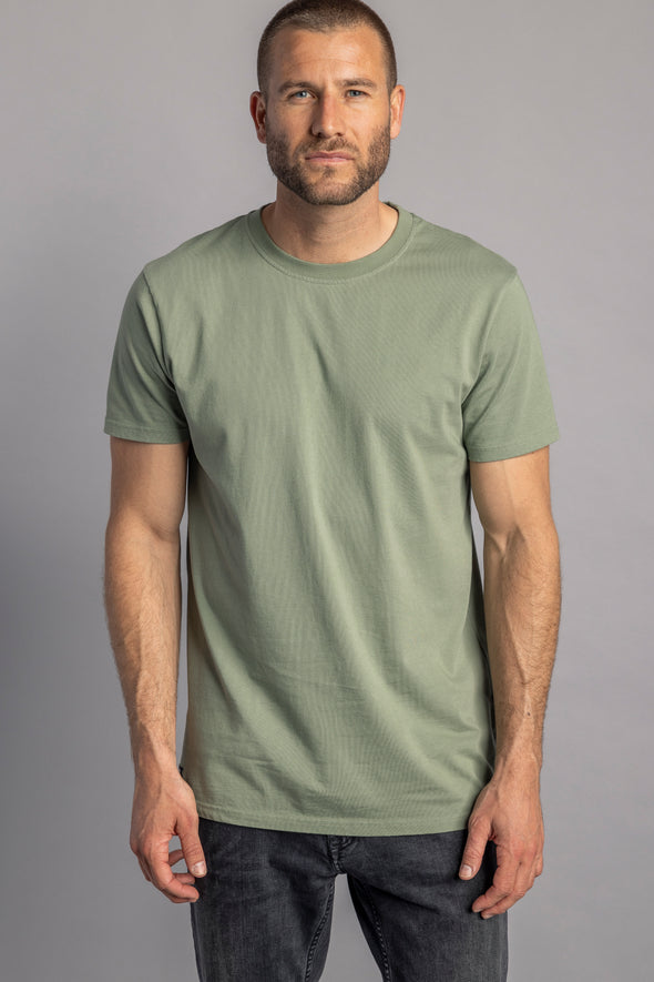 Premium Blank T-Shirt SLIM, Leek Green