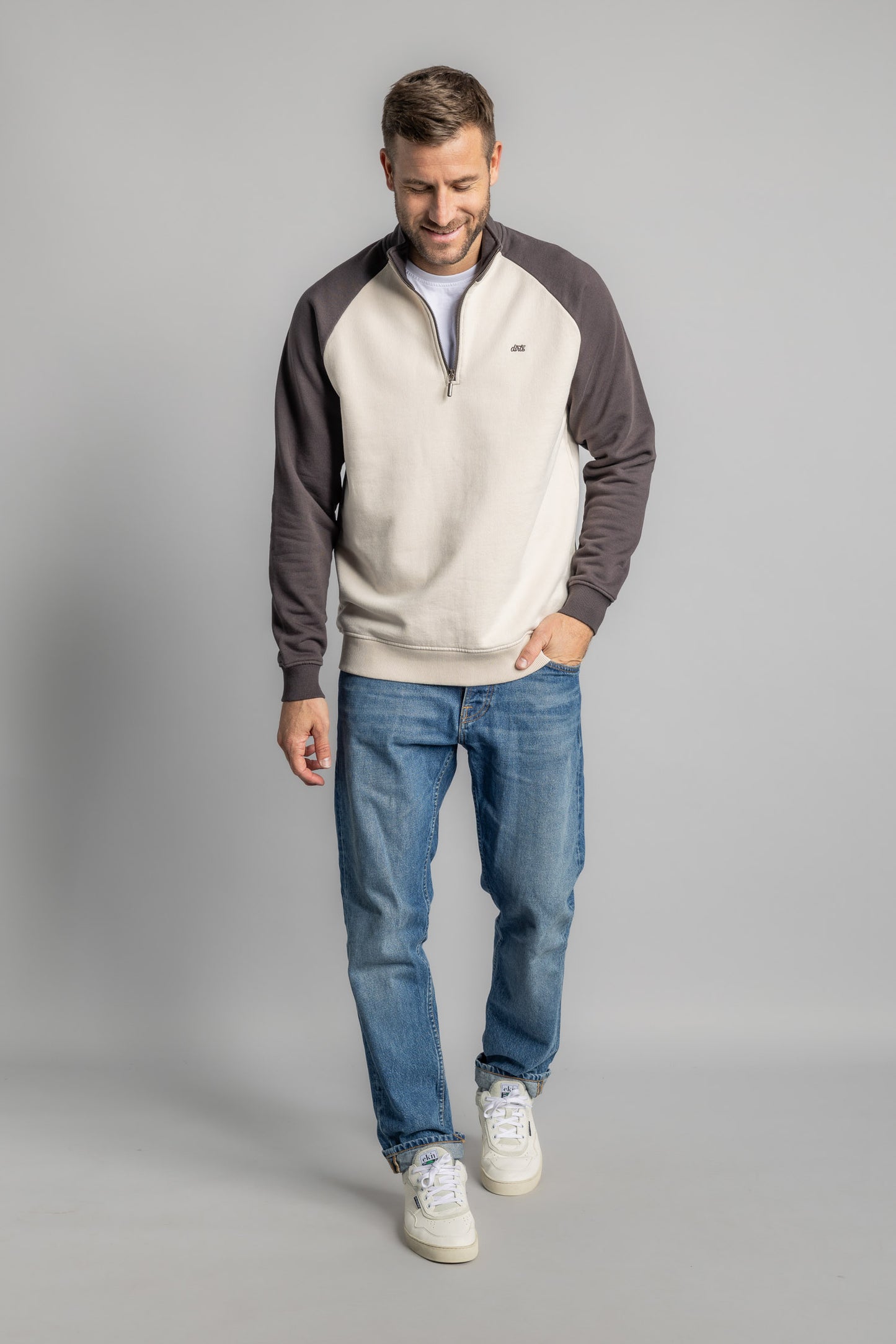 Color Block Quarter Zip