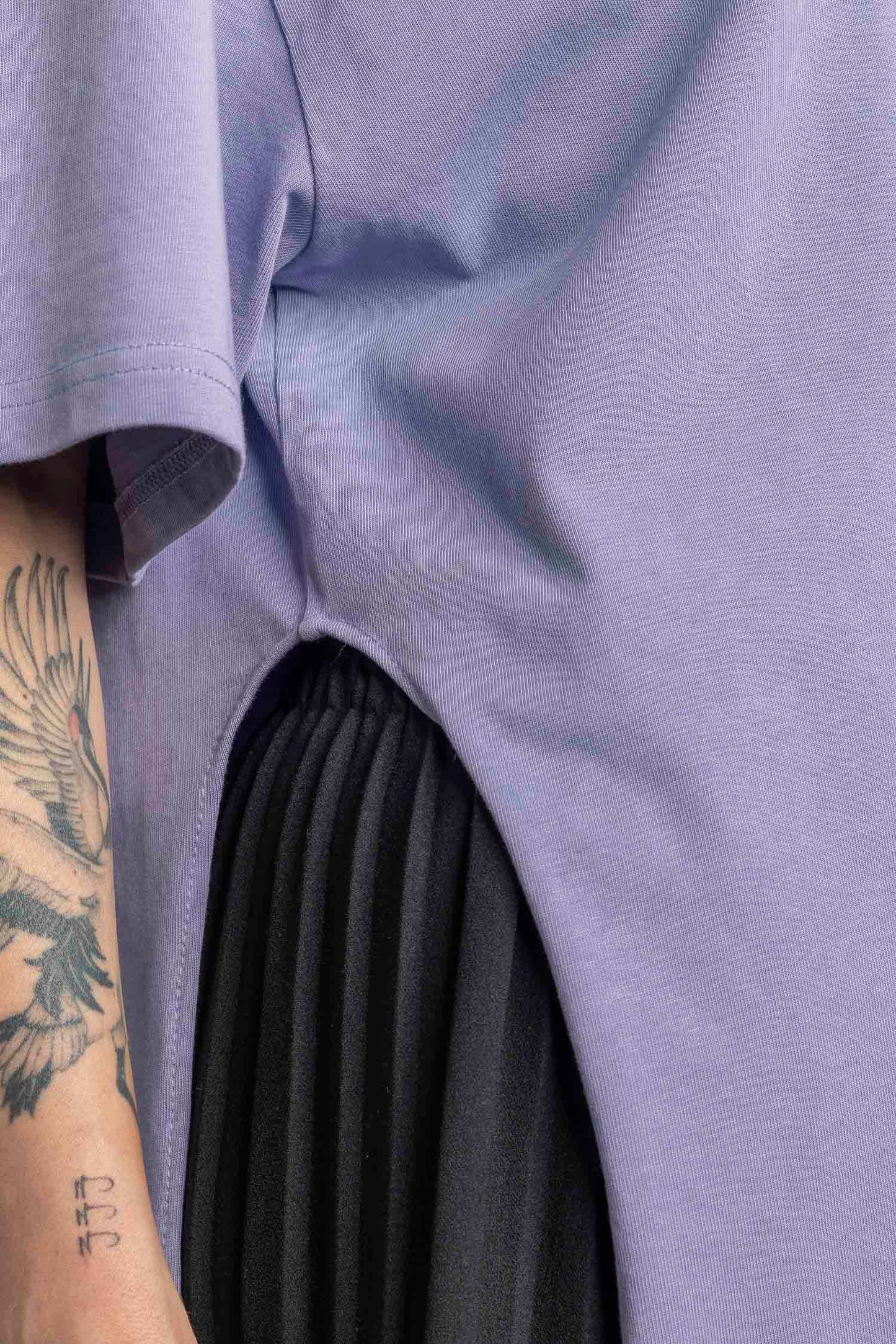 UPCYCLING Asymmetrical T-Shirt Lavender