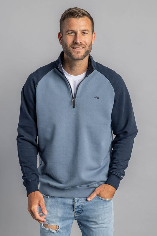 Color Block Quarter Zip
