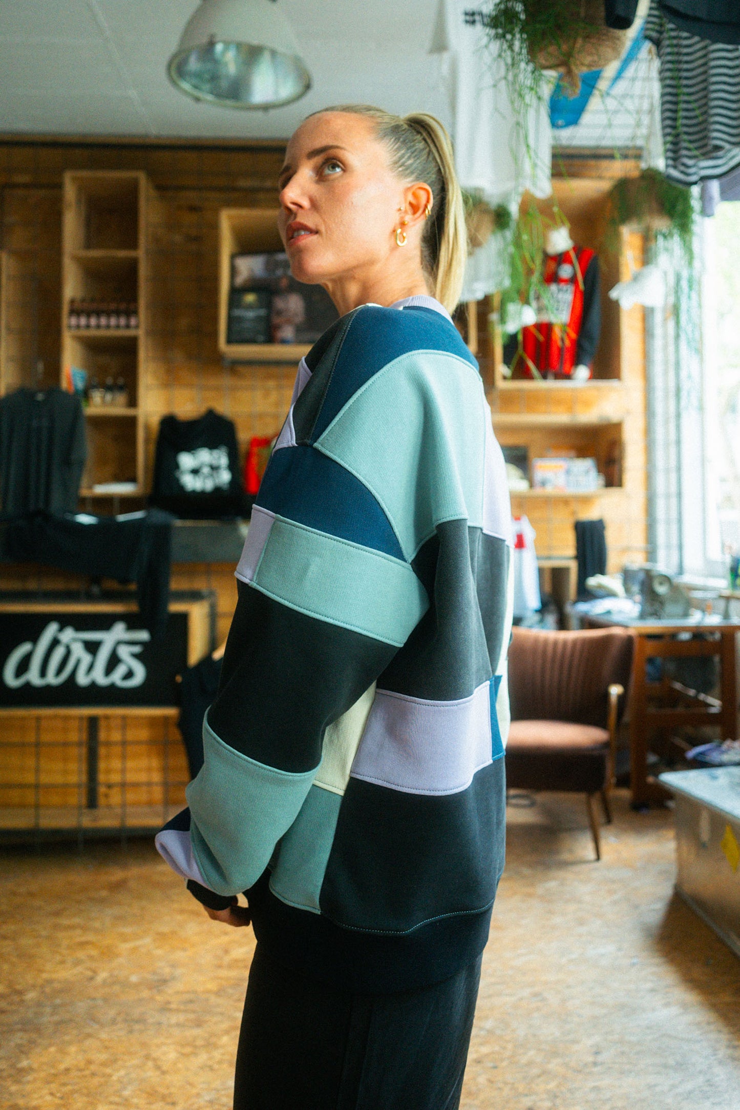 UPCYCLING Patchwork Crewneck Unisex