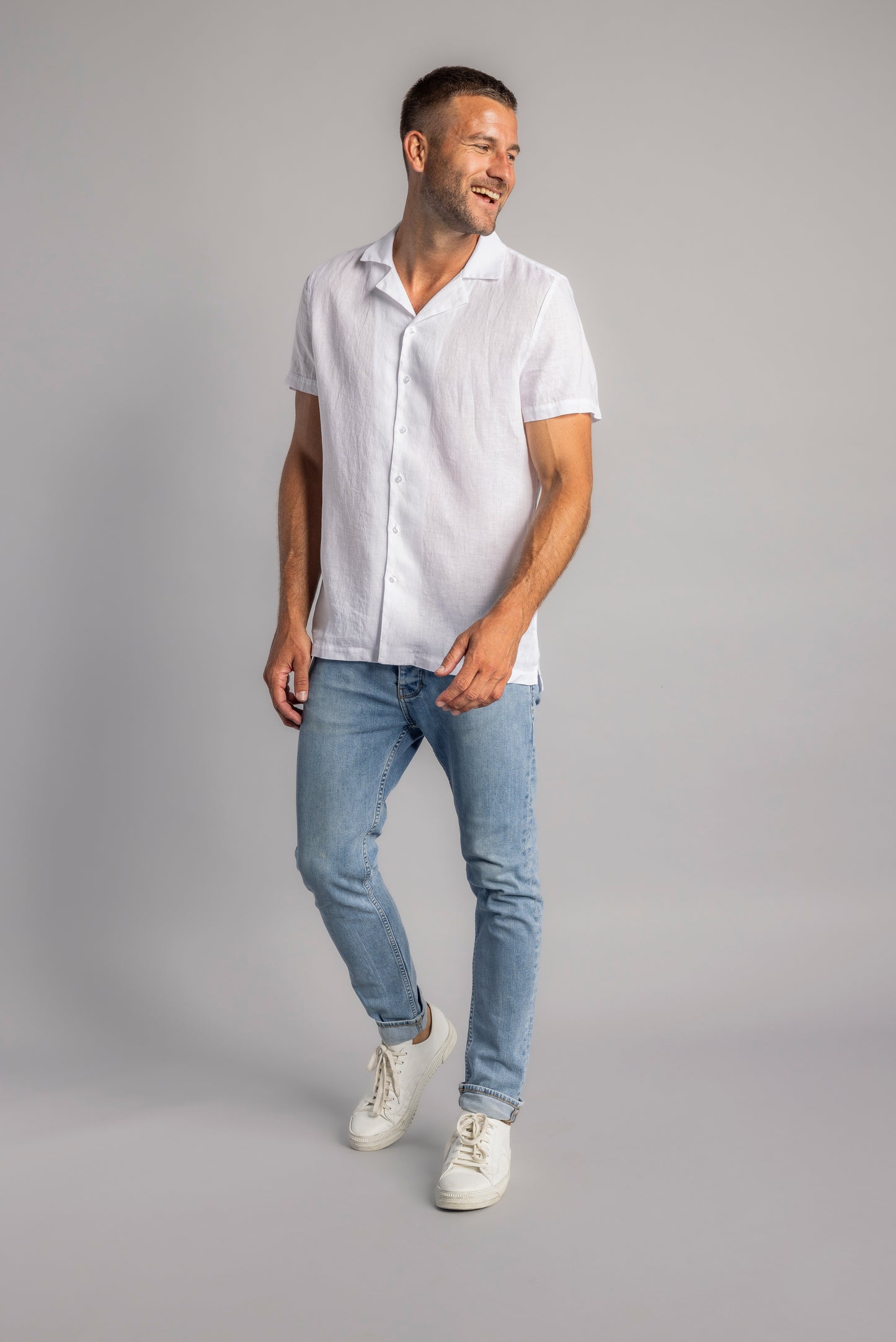 Linen shirt, white