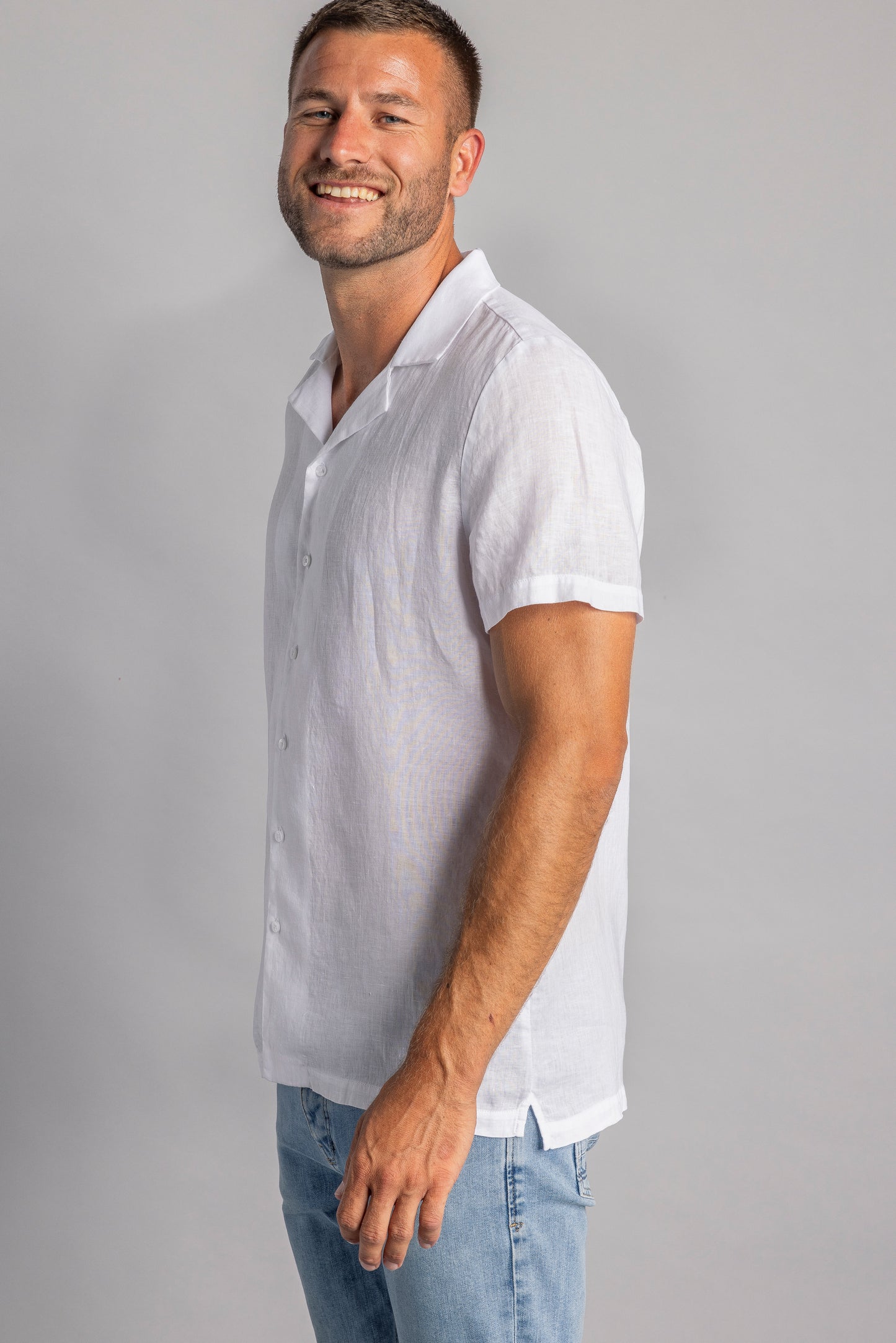 Linen shirt, white