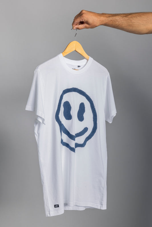 Upcycled smiley t-shirt