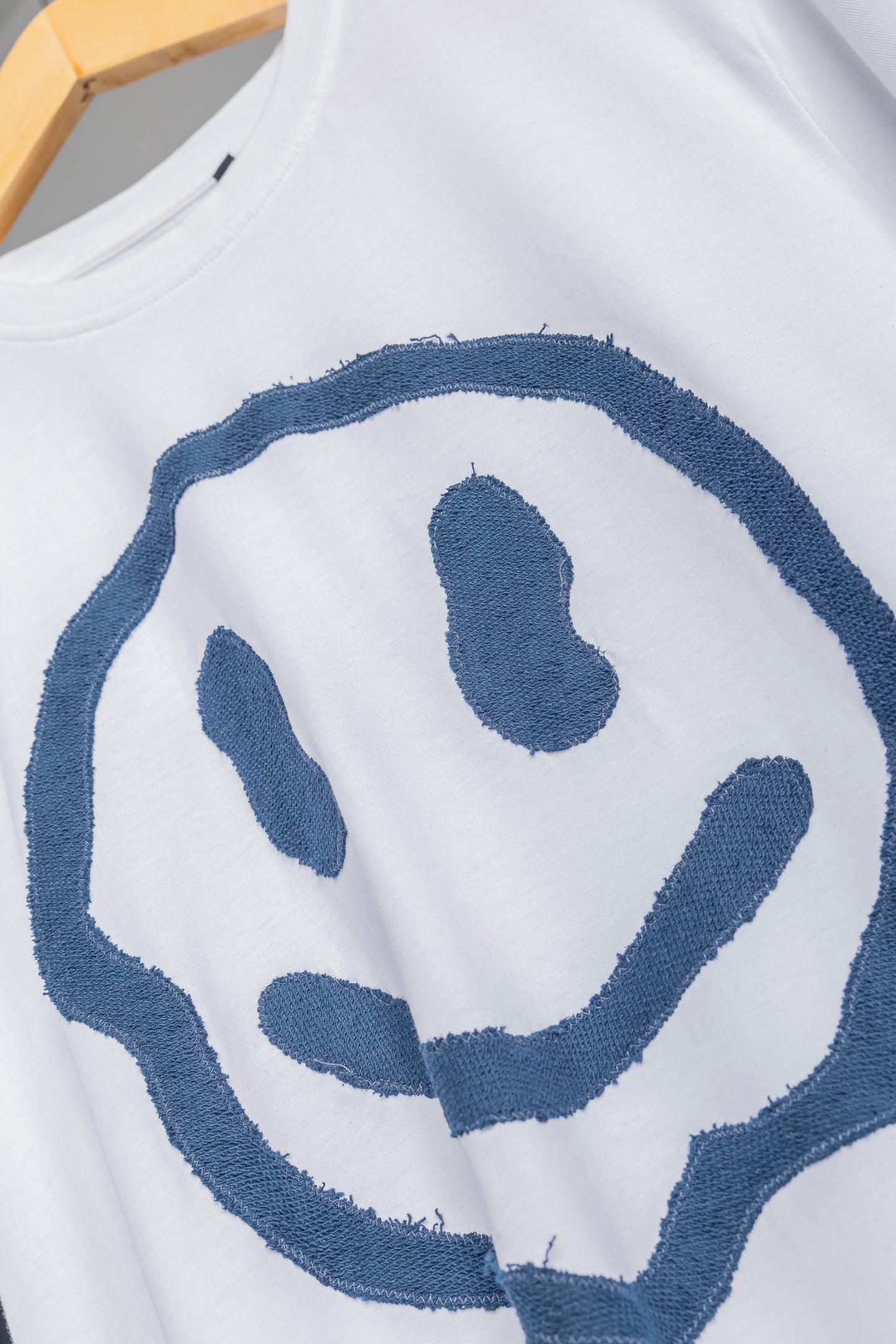 Upcycled smiley t-shirt