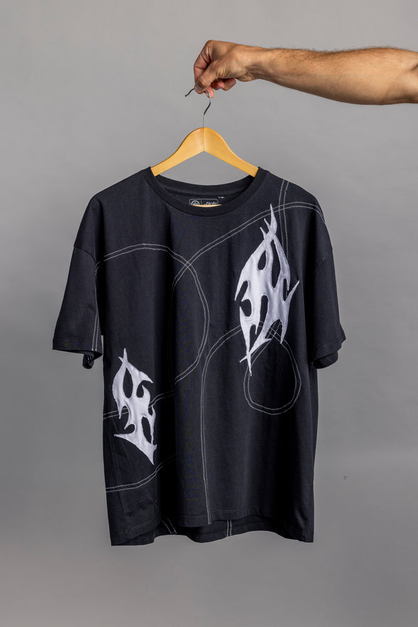 Upcycling Unikat T-Shirt Ladies Gr. L