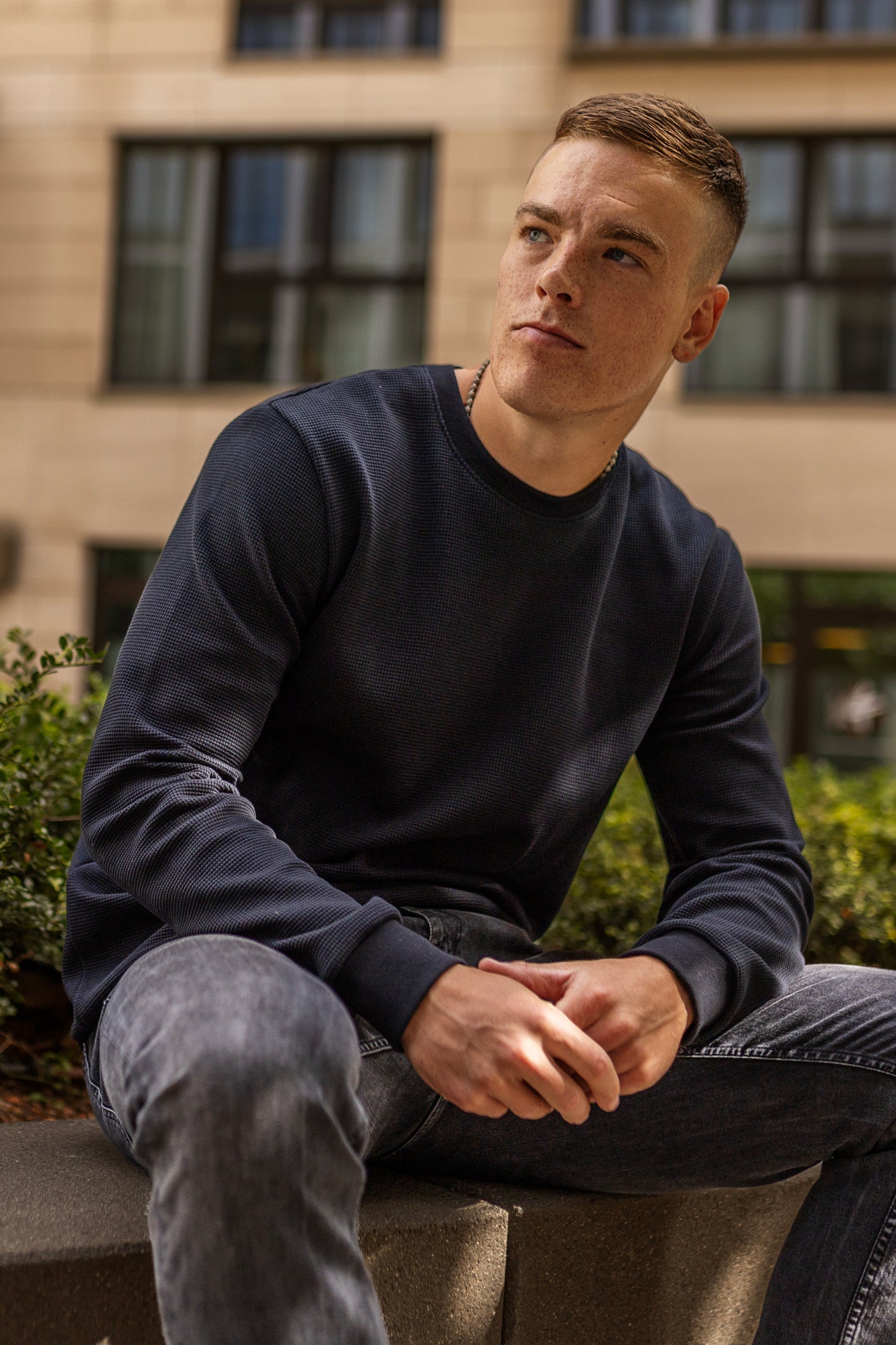 Waffle Piqué Longsleeve