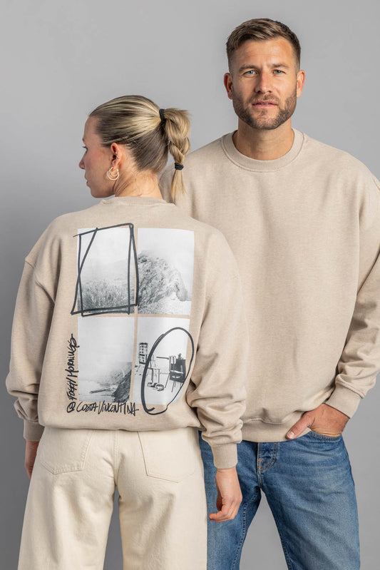 FOGGY MORNINGS Oversized Crewneck