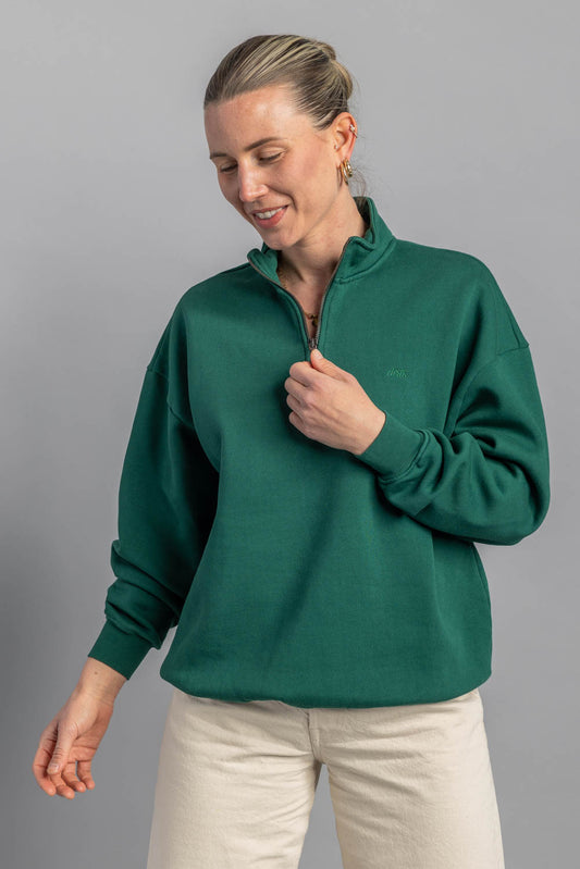 Quarter Zip Sweater Oversized