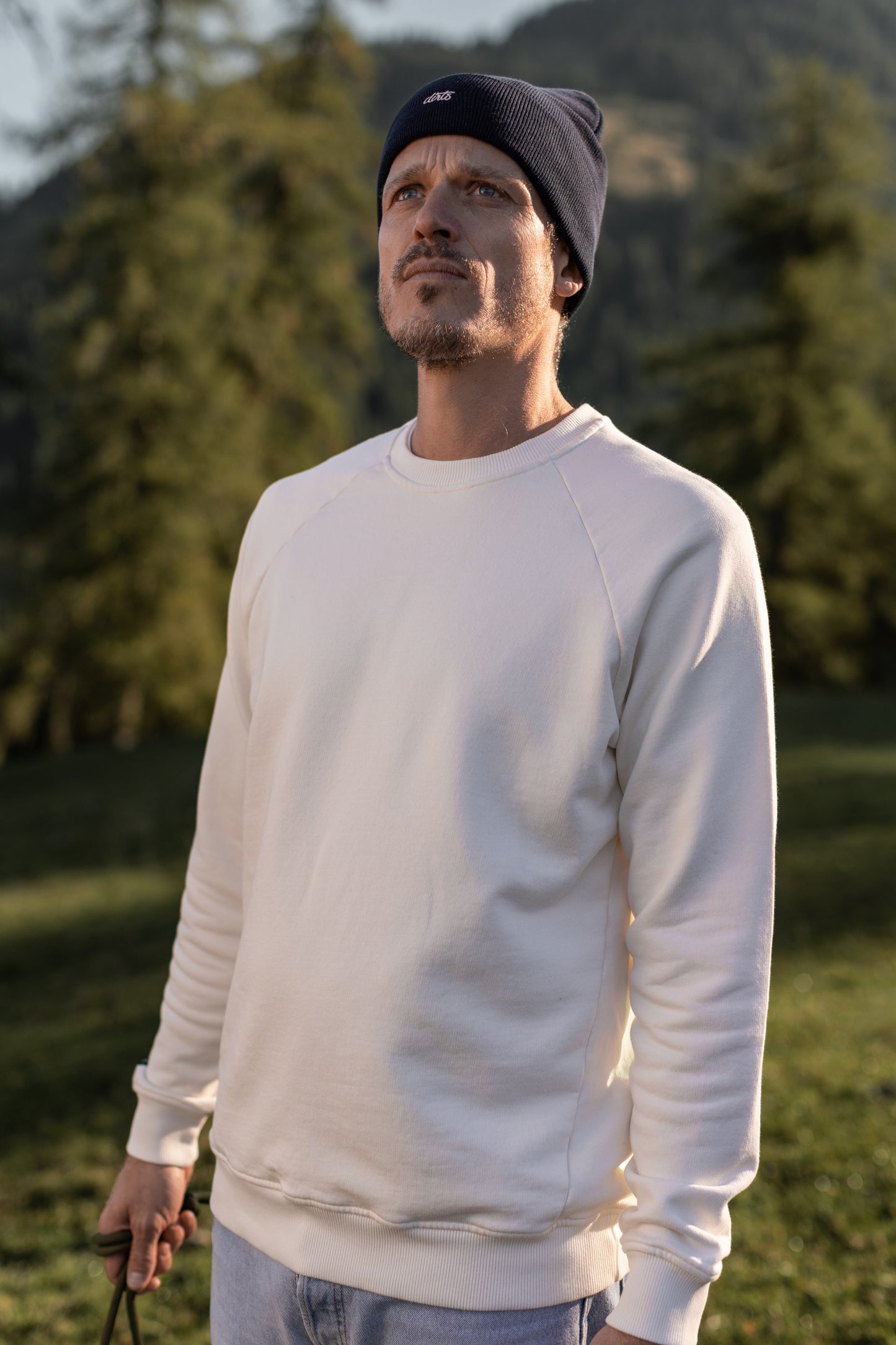 Raglan Sweatshirt Unisex, Off-White