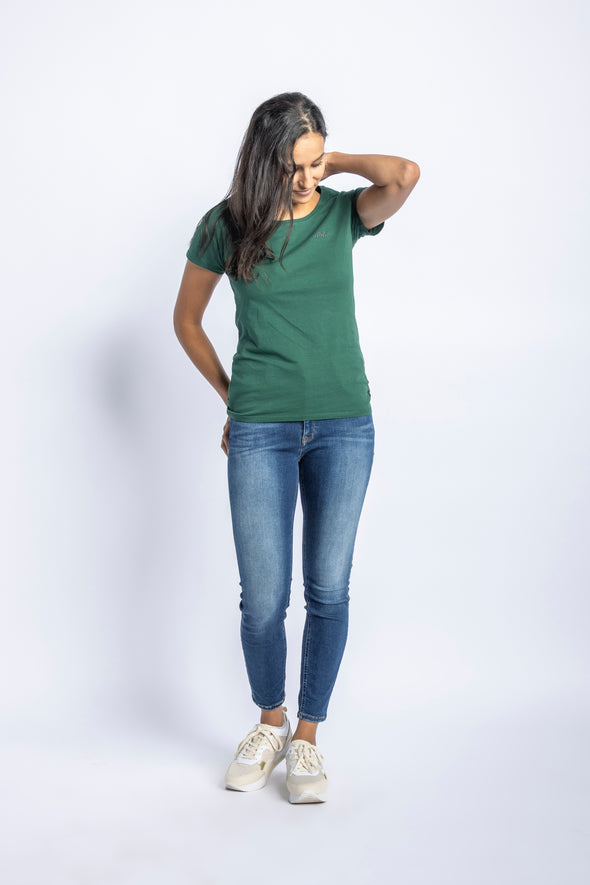 Premium Logo T-Shirt Ladies, Grün