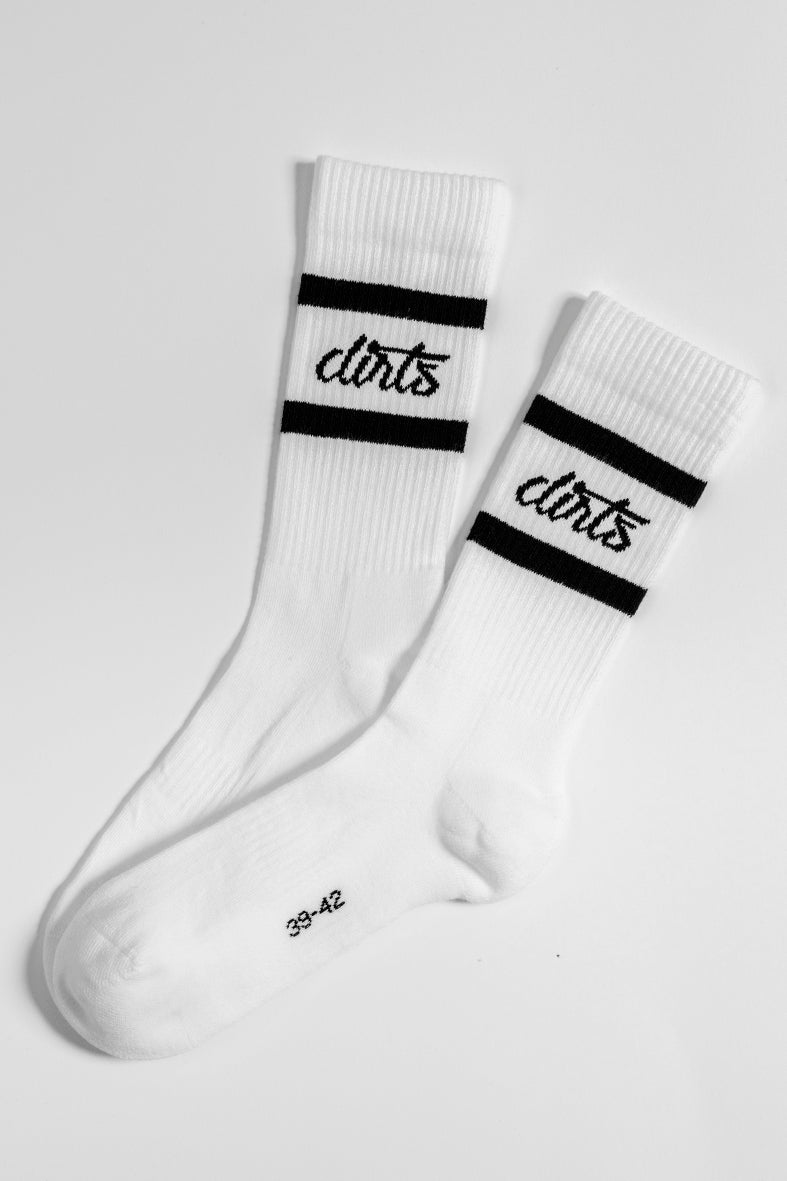 Classic striped socks, white